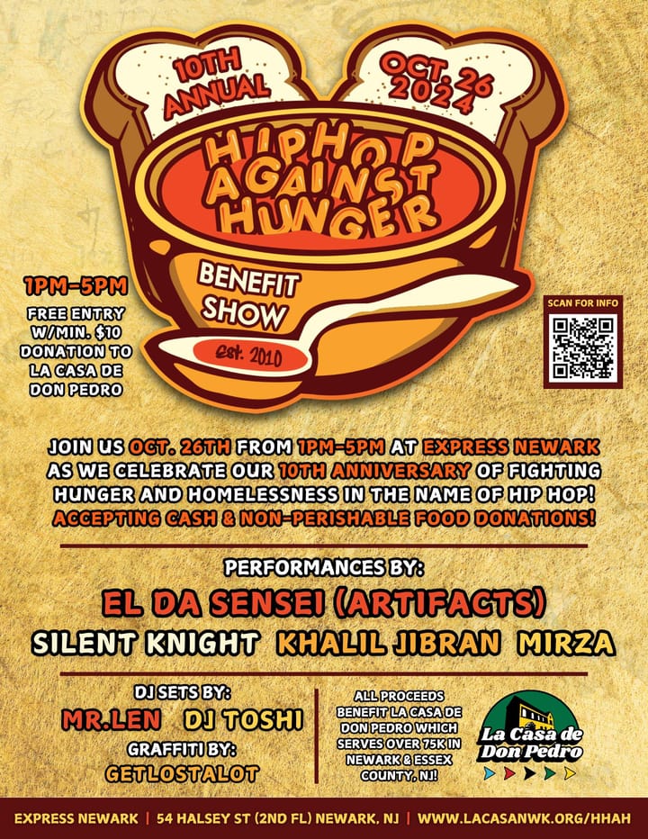 Hip Hop Against Hunger Celebrates 10th Anniversary in Newark